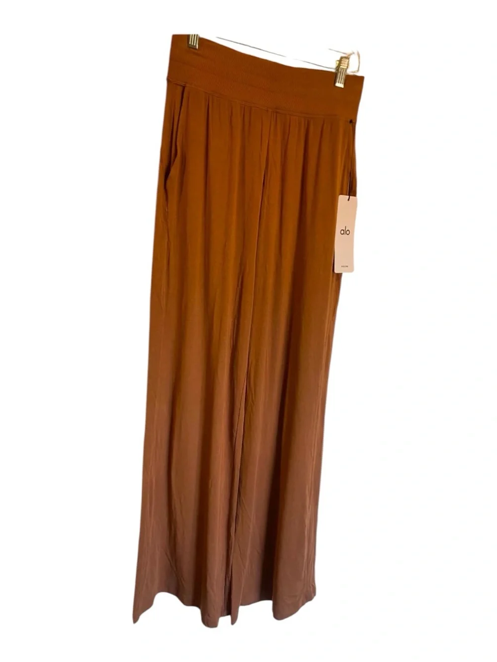 NWY Alo Yoga Delicate Lounge Pant SUN KISSED BROWN Size: Small